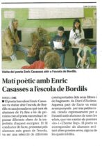 Visita de l’Enric Cassasses a l’escola